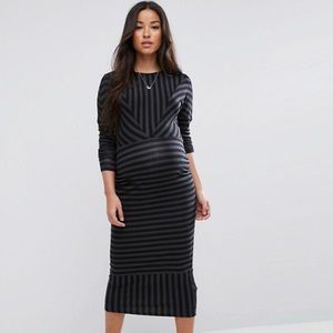 ASOS Maternity Chevron Stripe Dress